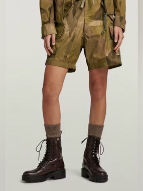 G-Star Olive Utility Cargo Shorts